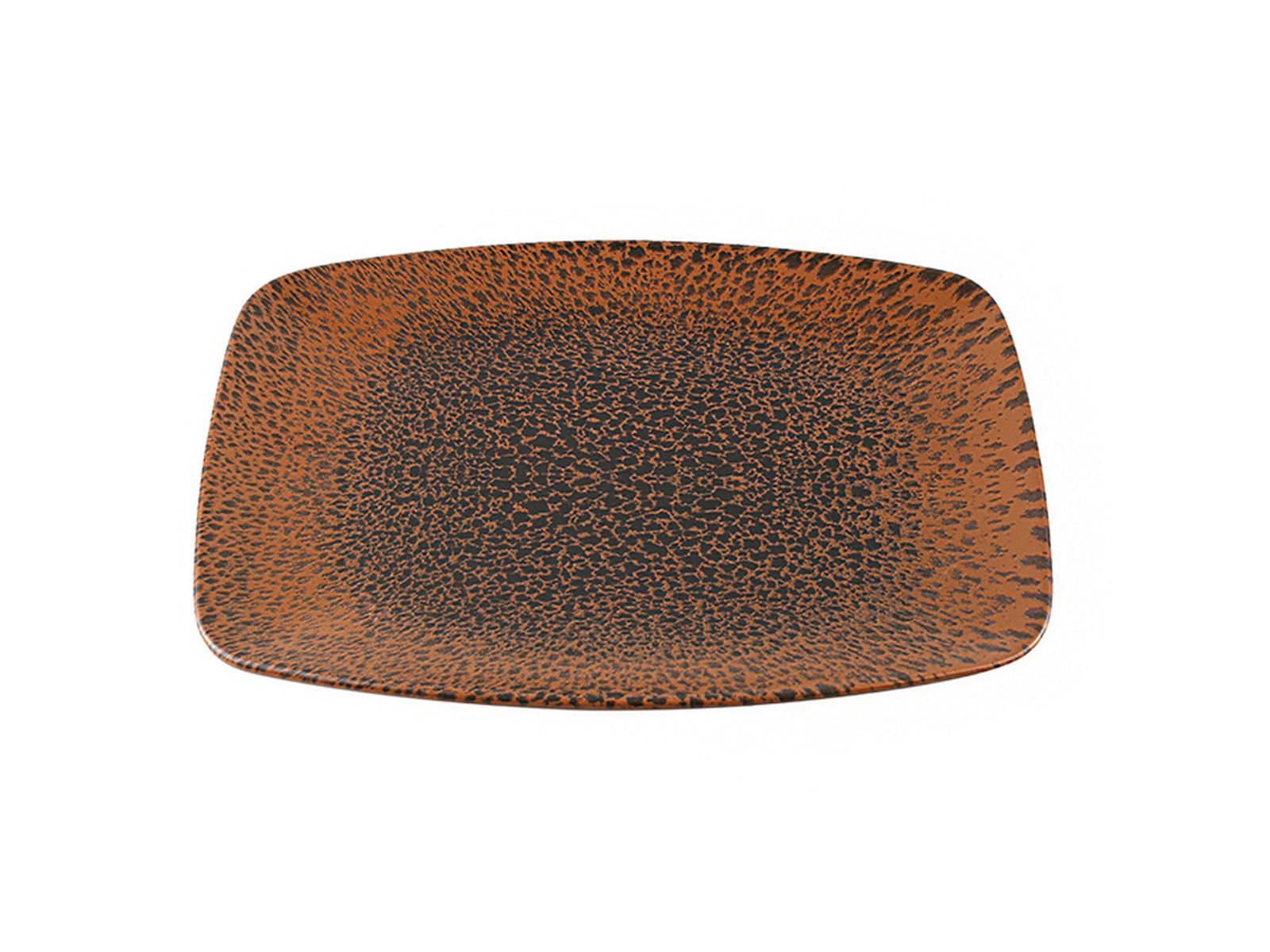 Porland Moire Kahverengi Kayık Tabak 27cm 6 adet