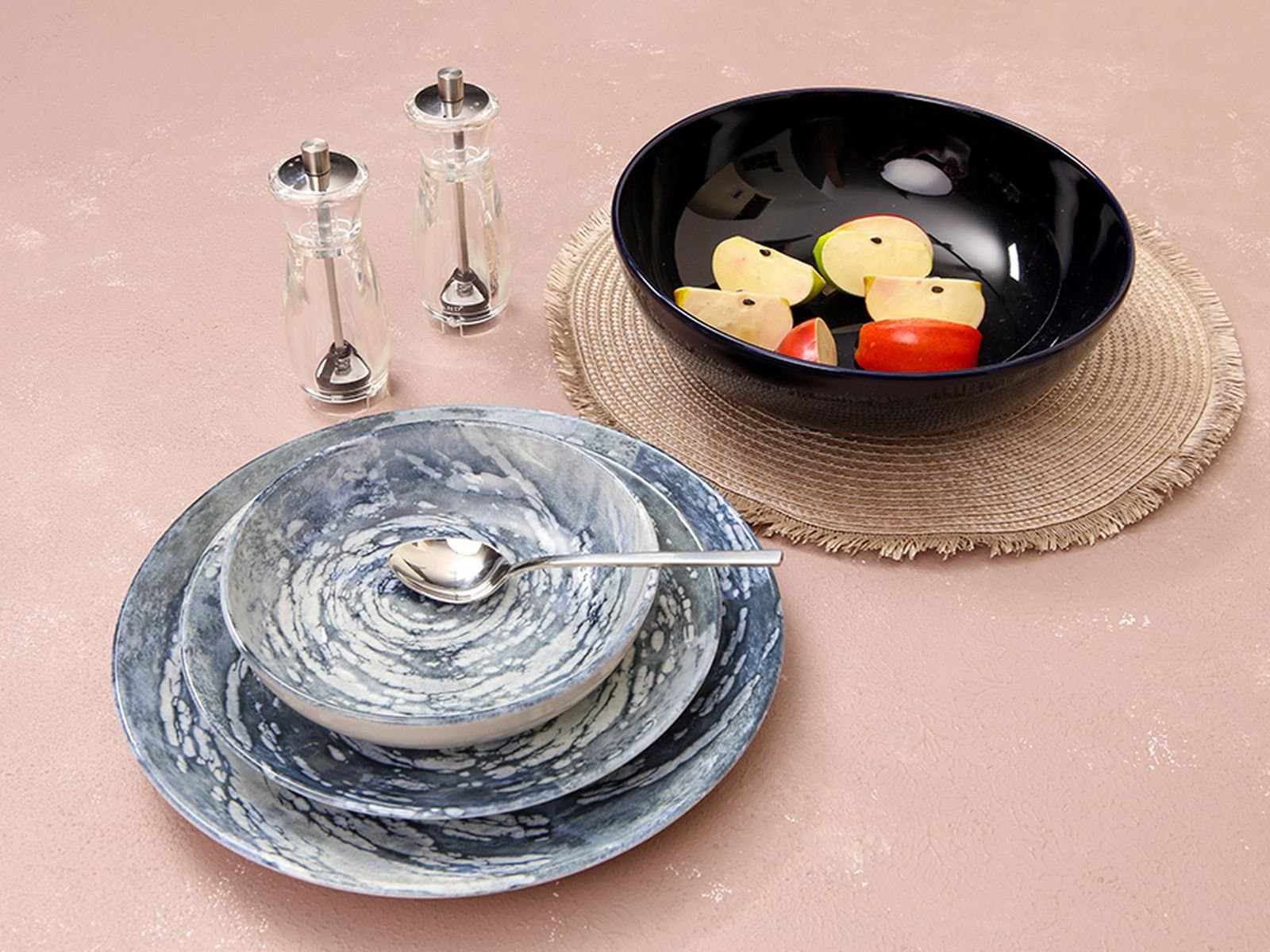 Porland Ethos Vortex 4 Piece Single Dinner Set