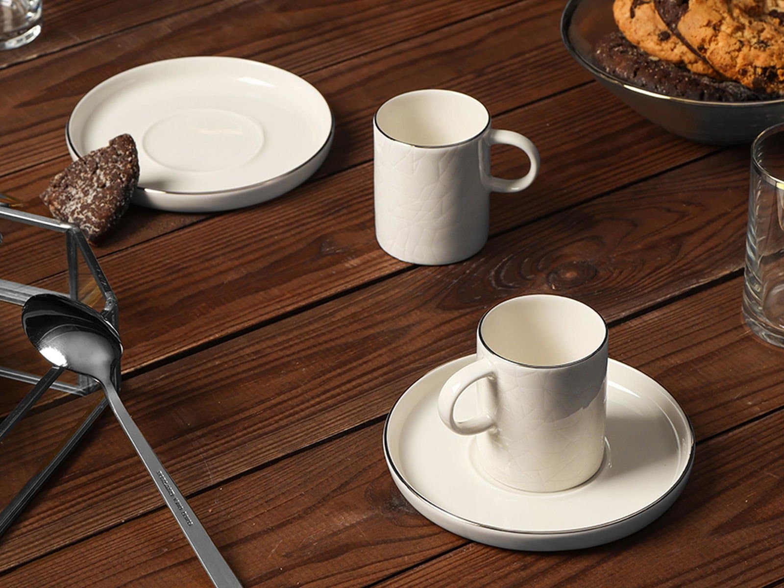 Porland Illusion Platinum 2 Person Coffee Set 90cc