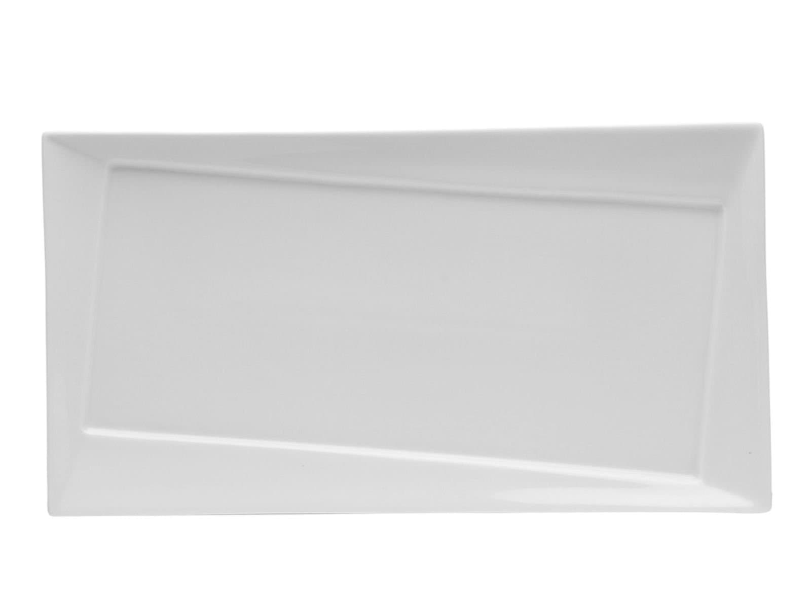 Porland Twist White Boat Plate 33cm 6 Pieces