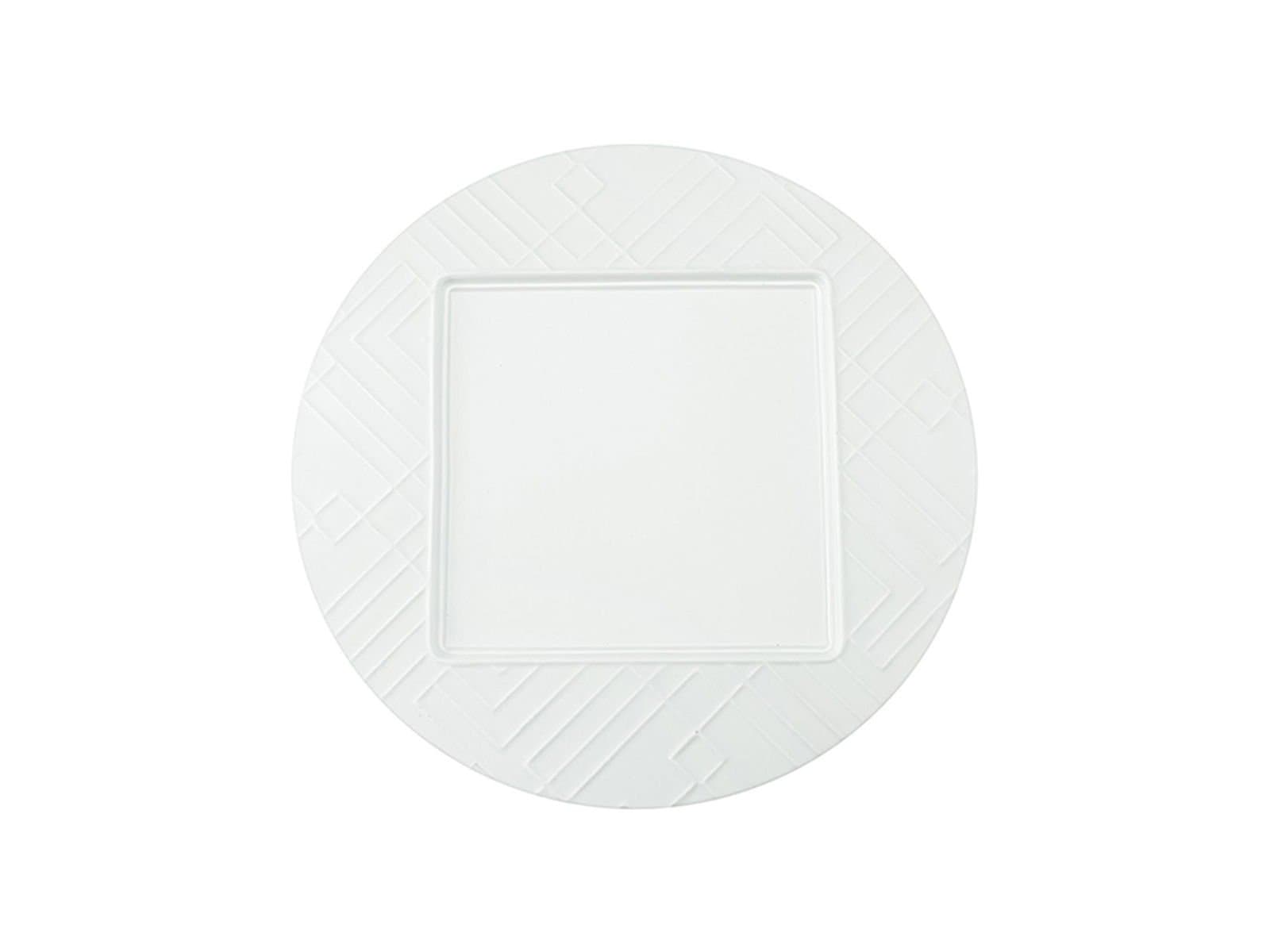 Porland Superior Bone Porcelain Elix Flat Plate 28cm 6 Pieces
