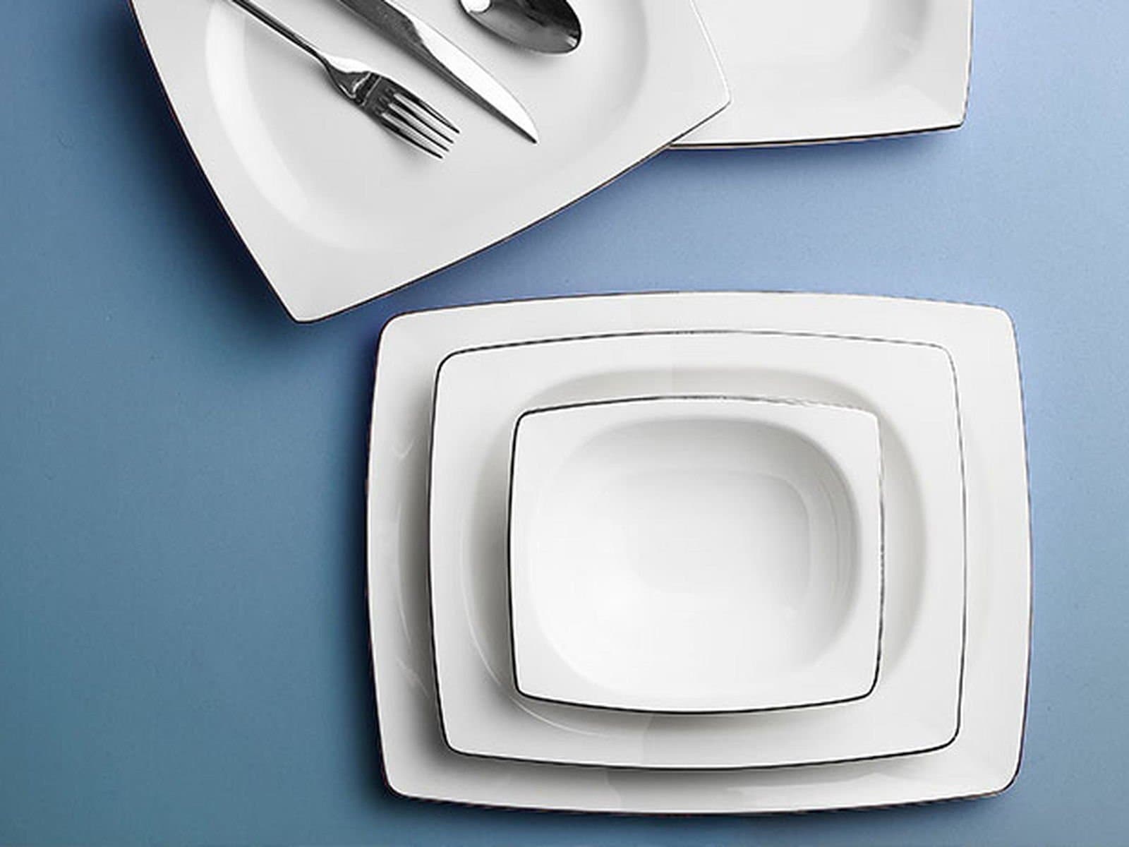 Porland Riva Platinum 24 Piece Dinner Set for 6 People