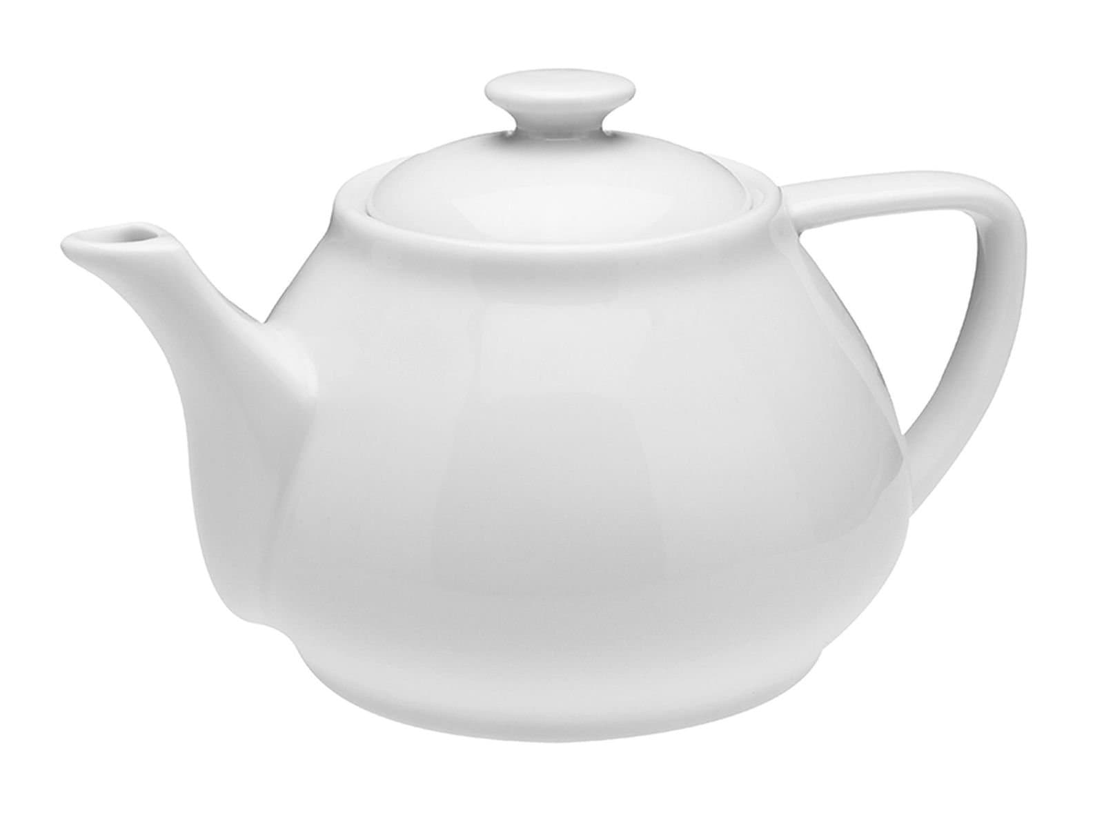 Porland Dove White Lidded Teapot 685cc 6 Pieces