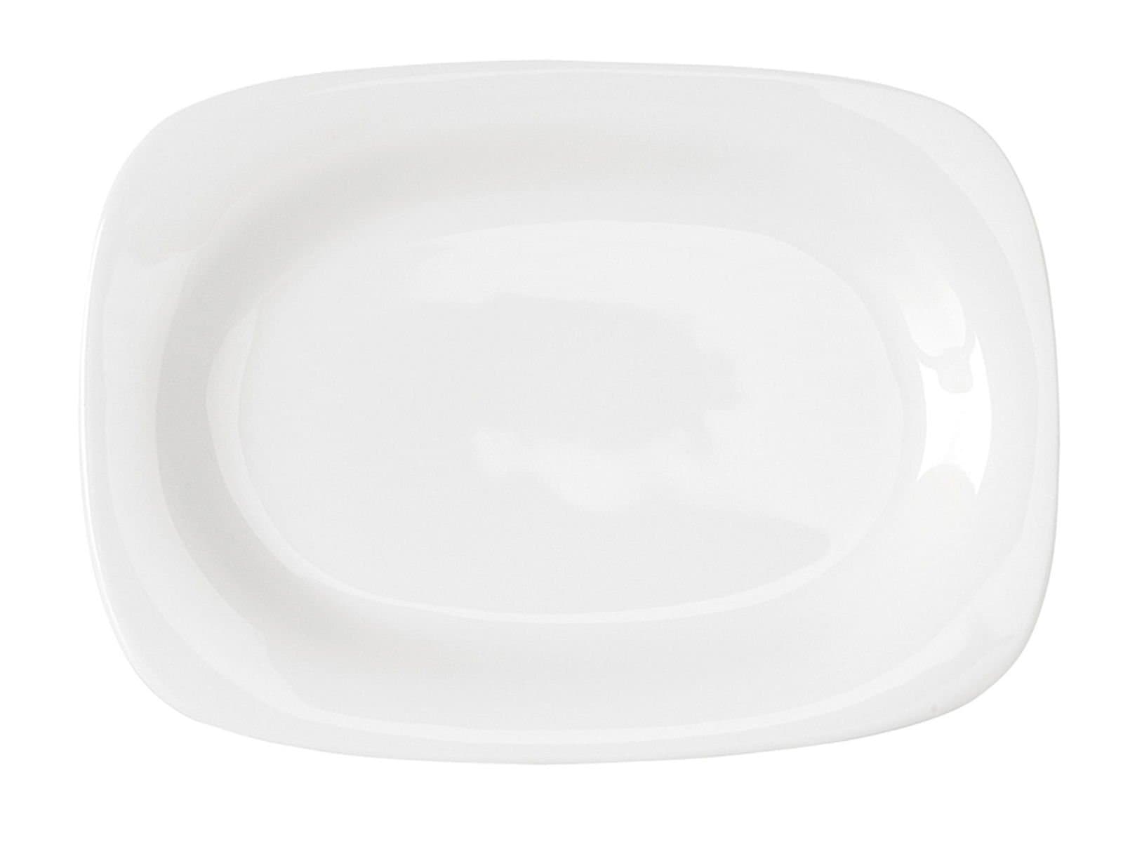 Porland Paloma White Boat Plate 20cm 6 Pieces