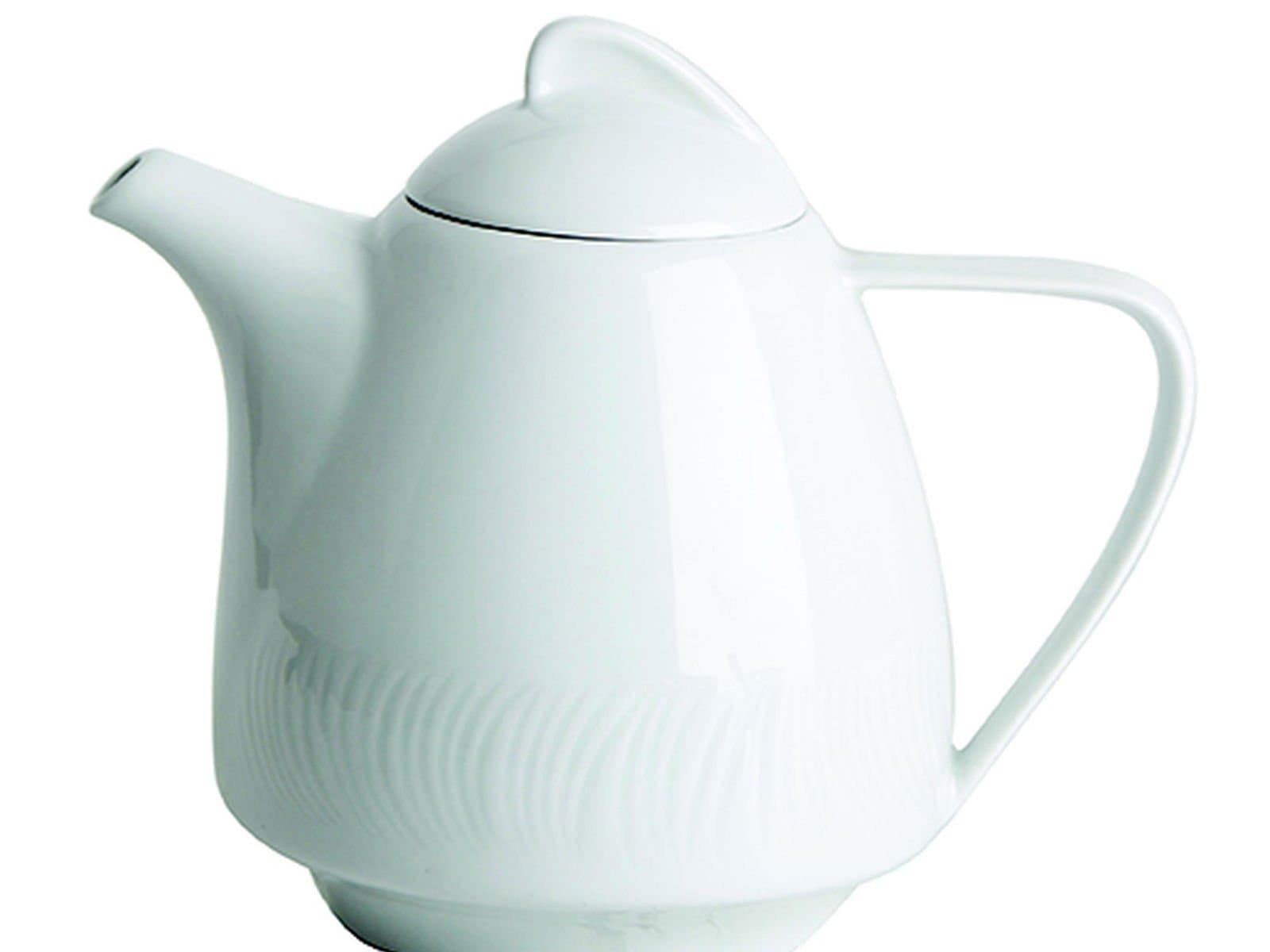 Porland Lara White Lidded Coffee Pot 800cc 6 Pieces