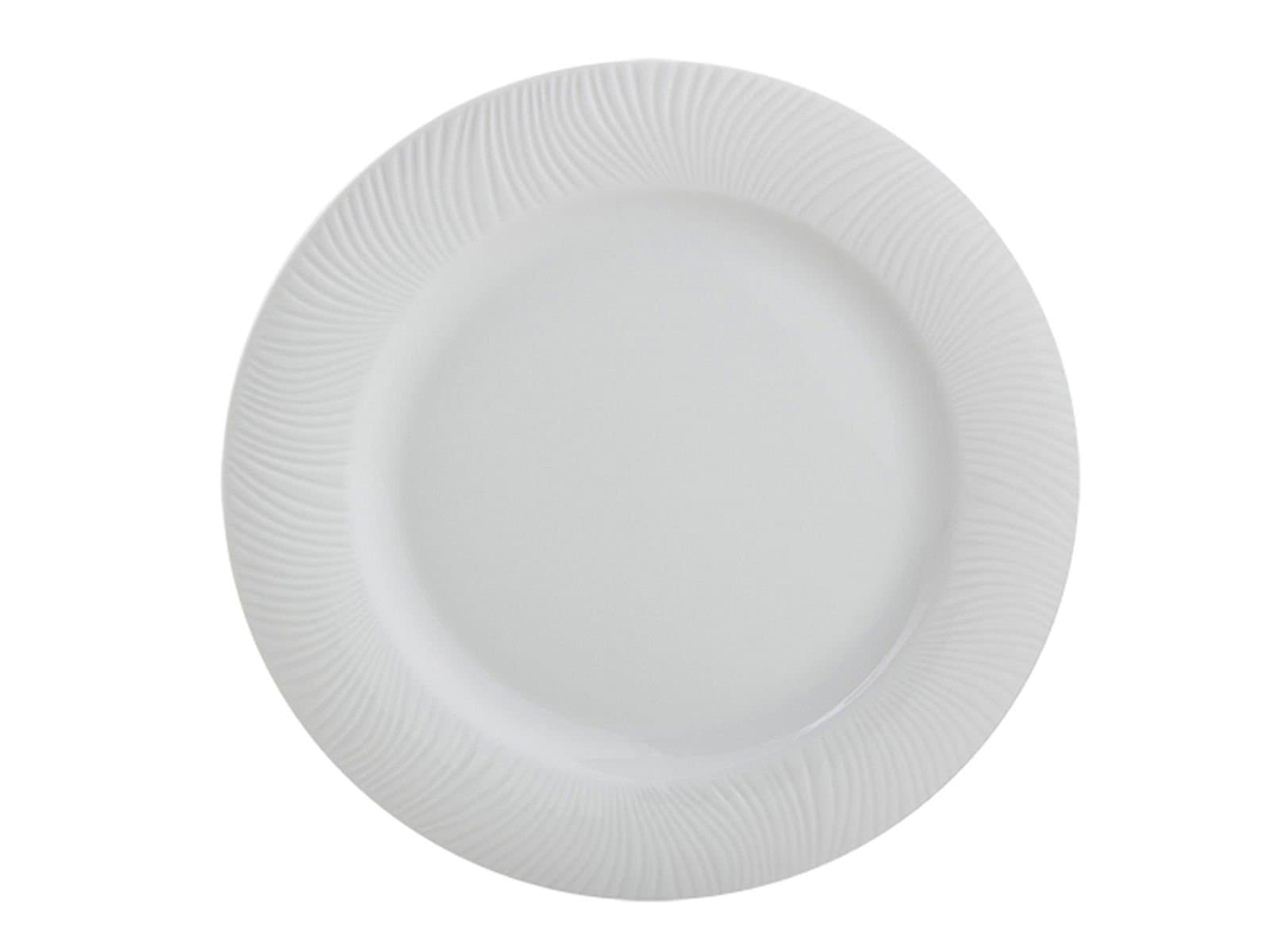 Porland Lara White Flat Plate 32cm 6 Pieces