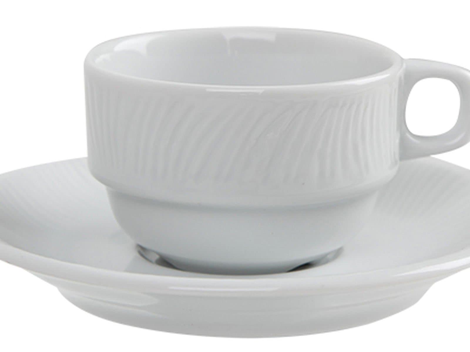 Porland Lara White Plate Coffee Cup 75cc 12 Pieces