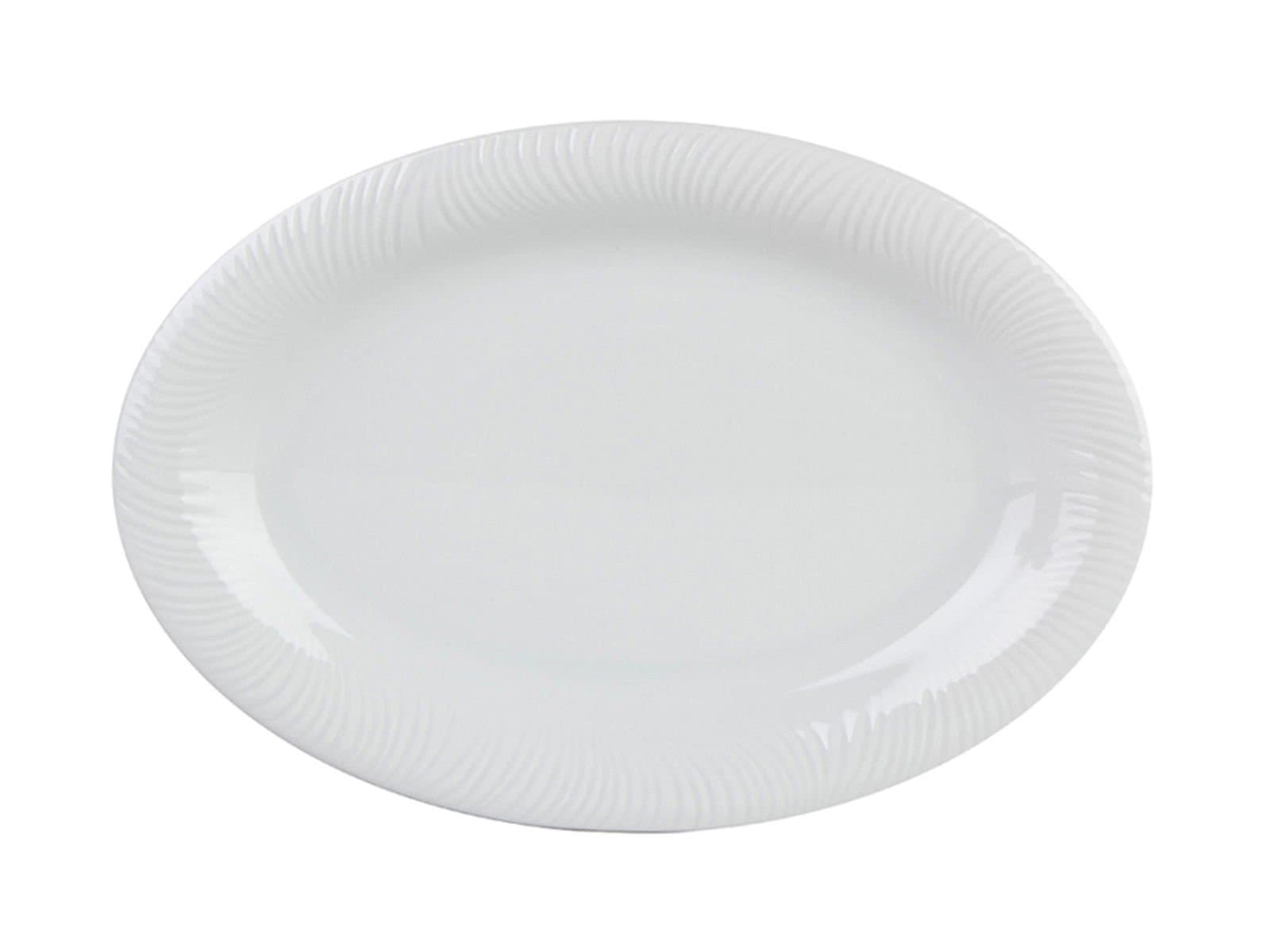Porland Lara White Boat Plate 24cm 6 Pieces