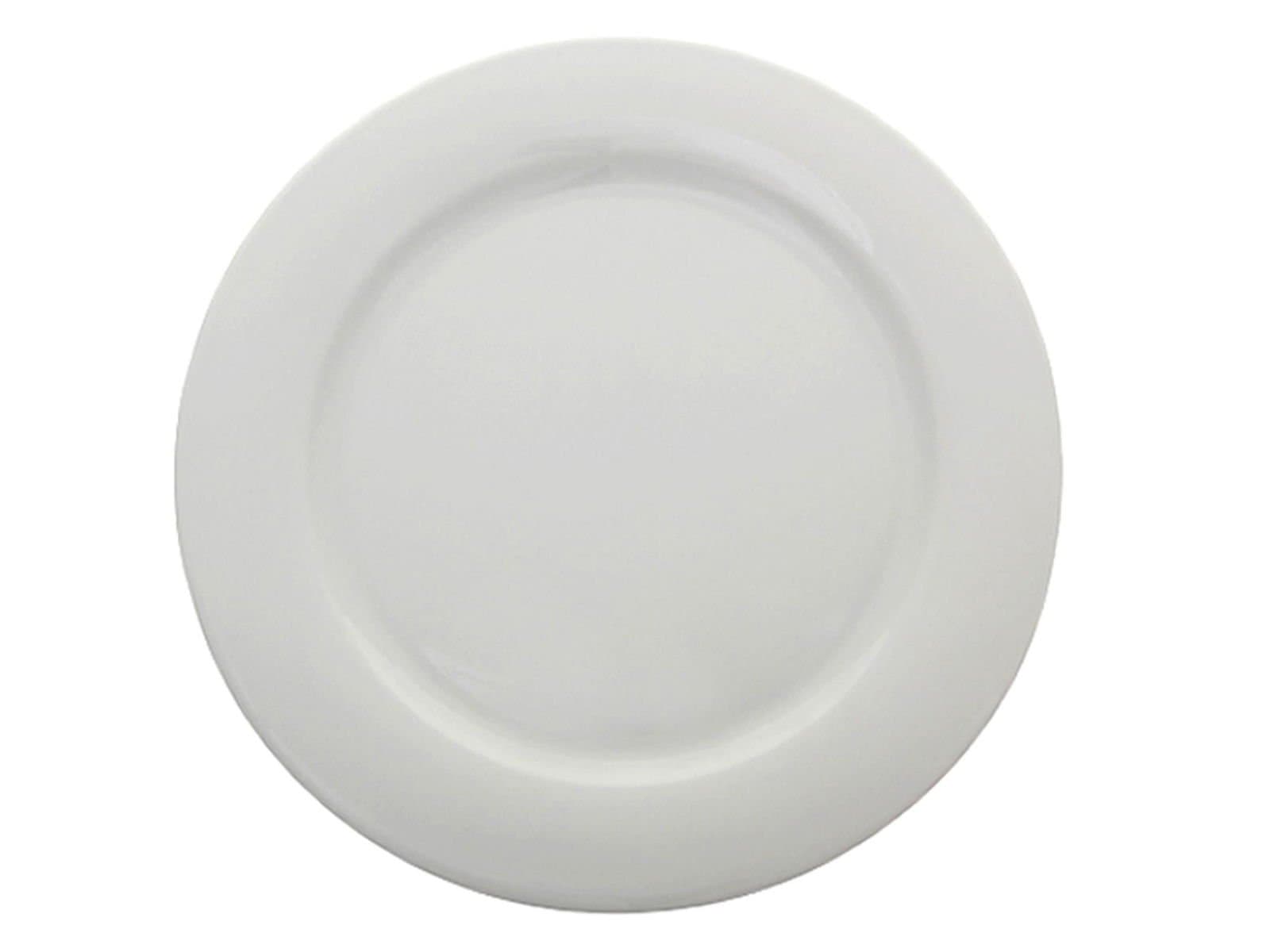 Porland Dove White Flat Plate 32cm 6 pieces