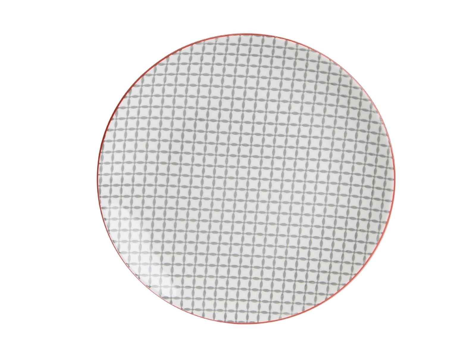 Porland Mix&Match Gray Plate 22cm 6 Pieces