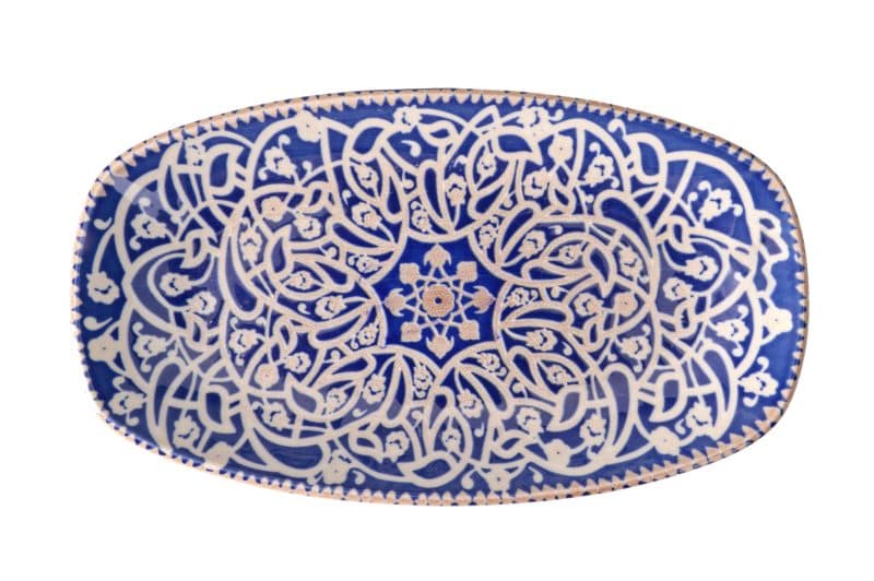Oriental Oval Plate 34 cm