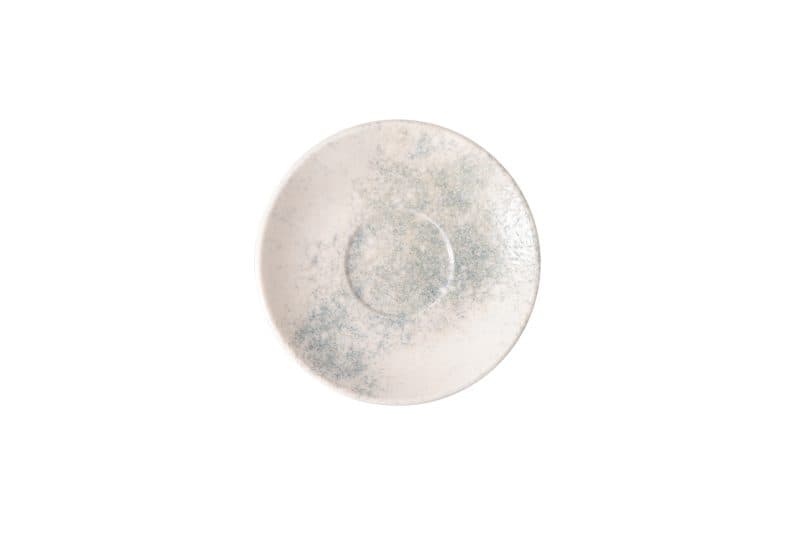 Smoky Matte Blue Coupe Saucer For Coffee Cup 13 cm