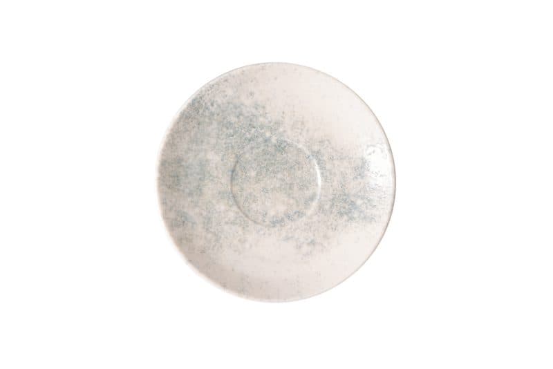 Smoky Matte Blue Coupe Saucer For Tea/Coffee Cup 14 cm