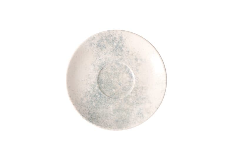 Smoky Matte Blue Coupe Saucer For Tea/Coffee Cup 16 cm