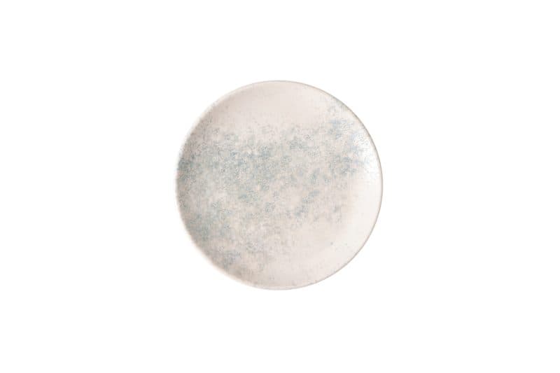 Smoky Matte Blue Coupe Flat Plate 17 cm