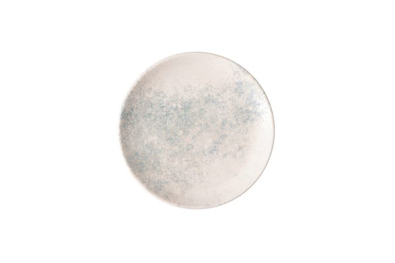 Smoky Matte Blue Coupe Flat Plate 19 cm