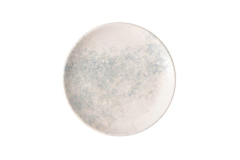 Smoky Matte Blue Coupe Flat Plate 23 cm