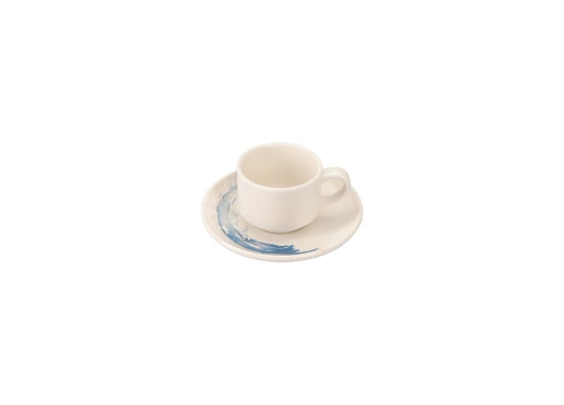 Quartet Aqua Coupe Coffee Cup&Coupe Saucer 85 cc
