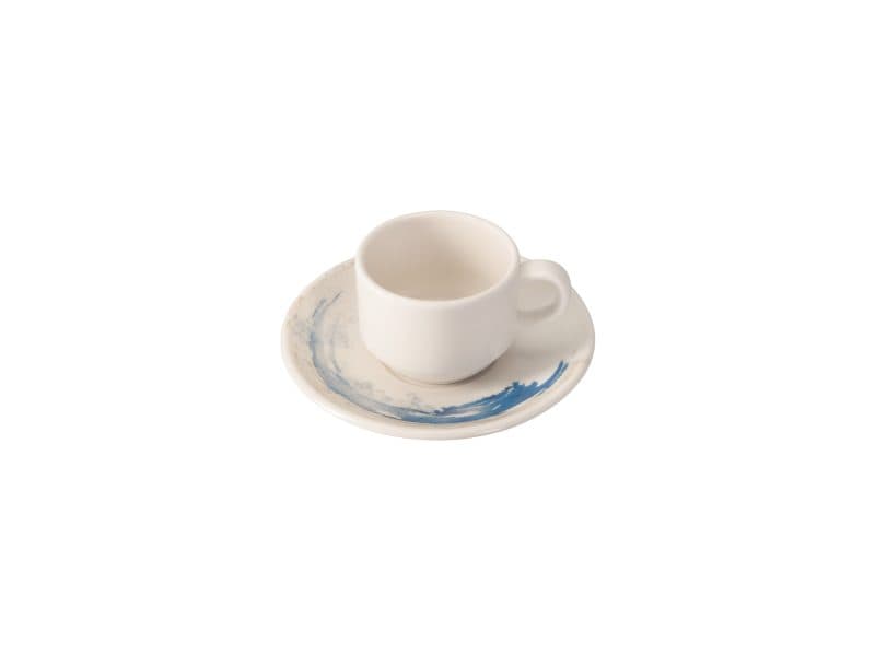 Quartet Aqua Coupe Coffee Cup&Coupe Saucer 100 cc