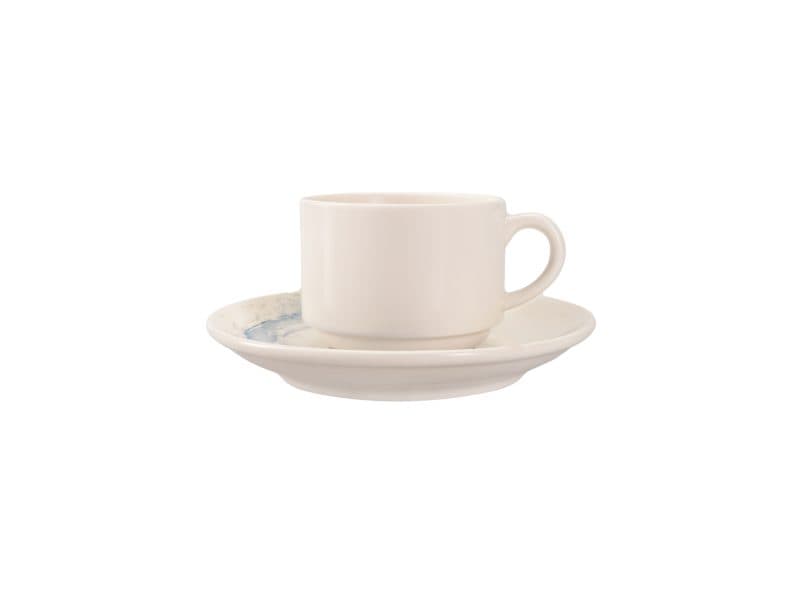 Quartet Aqua Coupe Tea/Coffee Cup&Coupe Saucer 220 cc