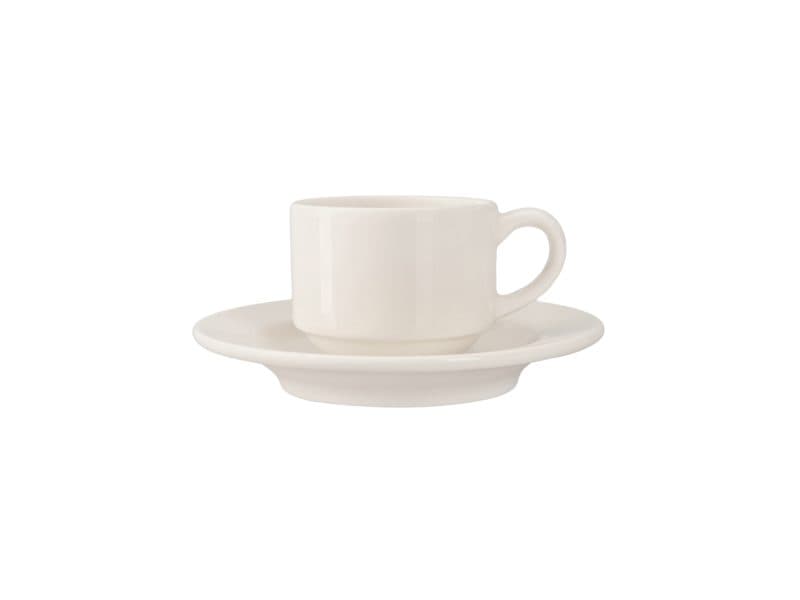 Aida Bowl Shape Coffee Cup&Rimmed Saucer 250 cc