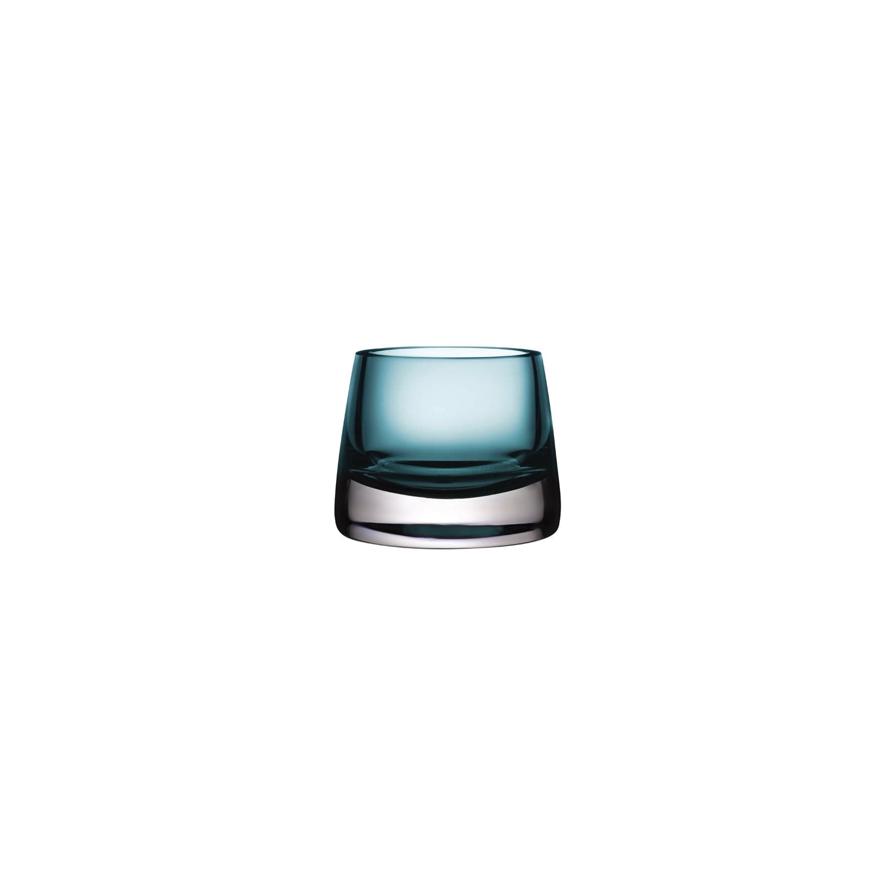 Double Small Candle Holder Petrol Green