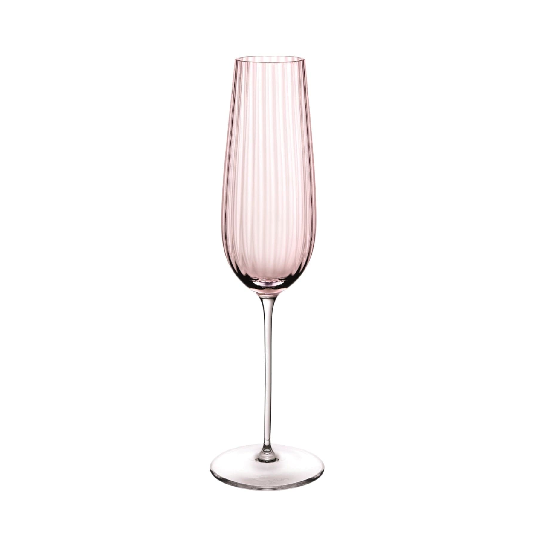 Round Up Dusty Rose Sparkling Wine Glass Set of Two