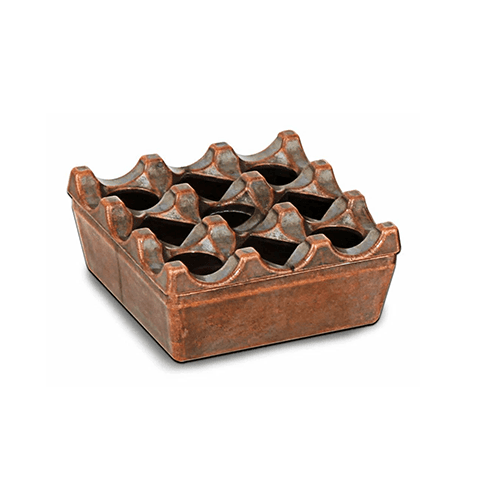 Kapp Square Cast Bronze Ashtray