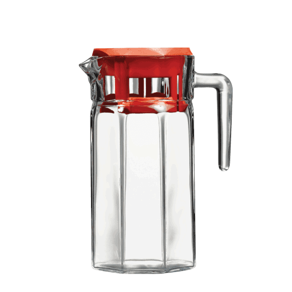 Pasabahce Köşem Glass Pitcher & Jug with Lid 1250cc