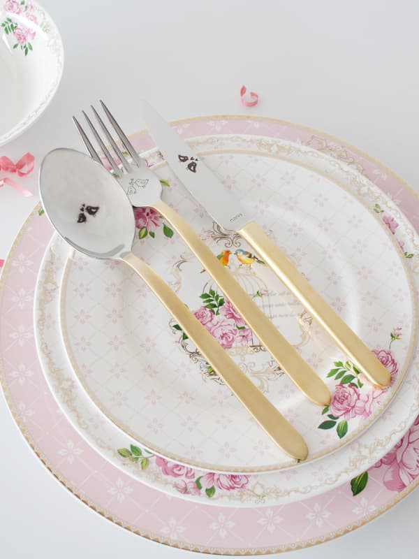 Plaides Series Love Birds - Matte Gold - 36 Pieces