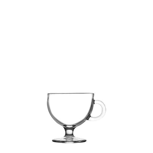 Pasabahce Vario Handled Mug & Dessert Glass 250cc