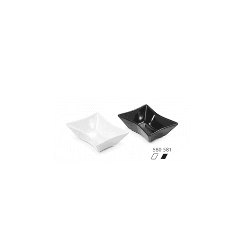 Kapp Melamine Rose Presentation Plate - White 10x7.8 cm