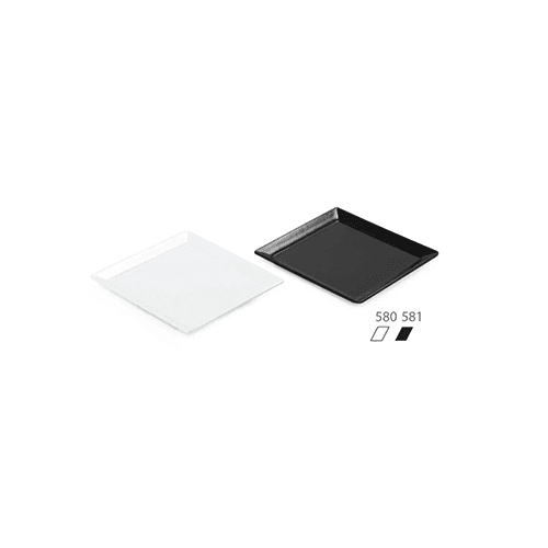 Kapp Melamine Leaf Presentation Plate - White 10x10 cm