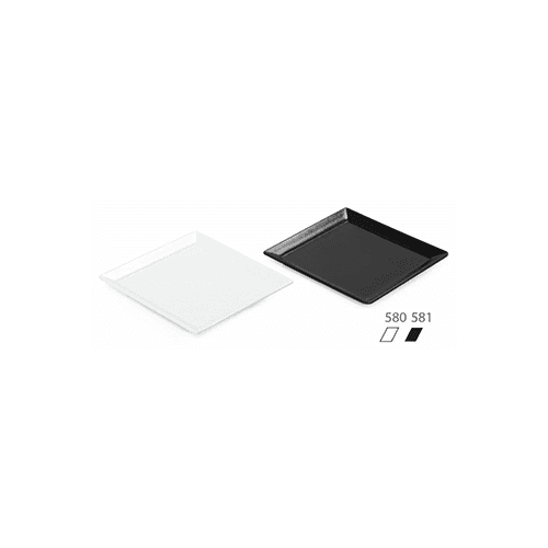 Kapp Melamine Leaf Presentation Plate - Black 10x10 cm