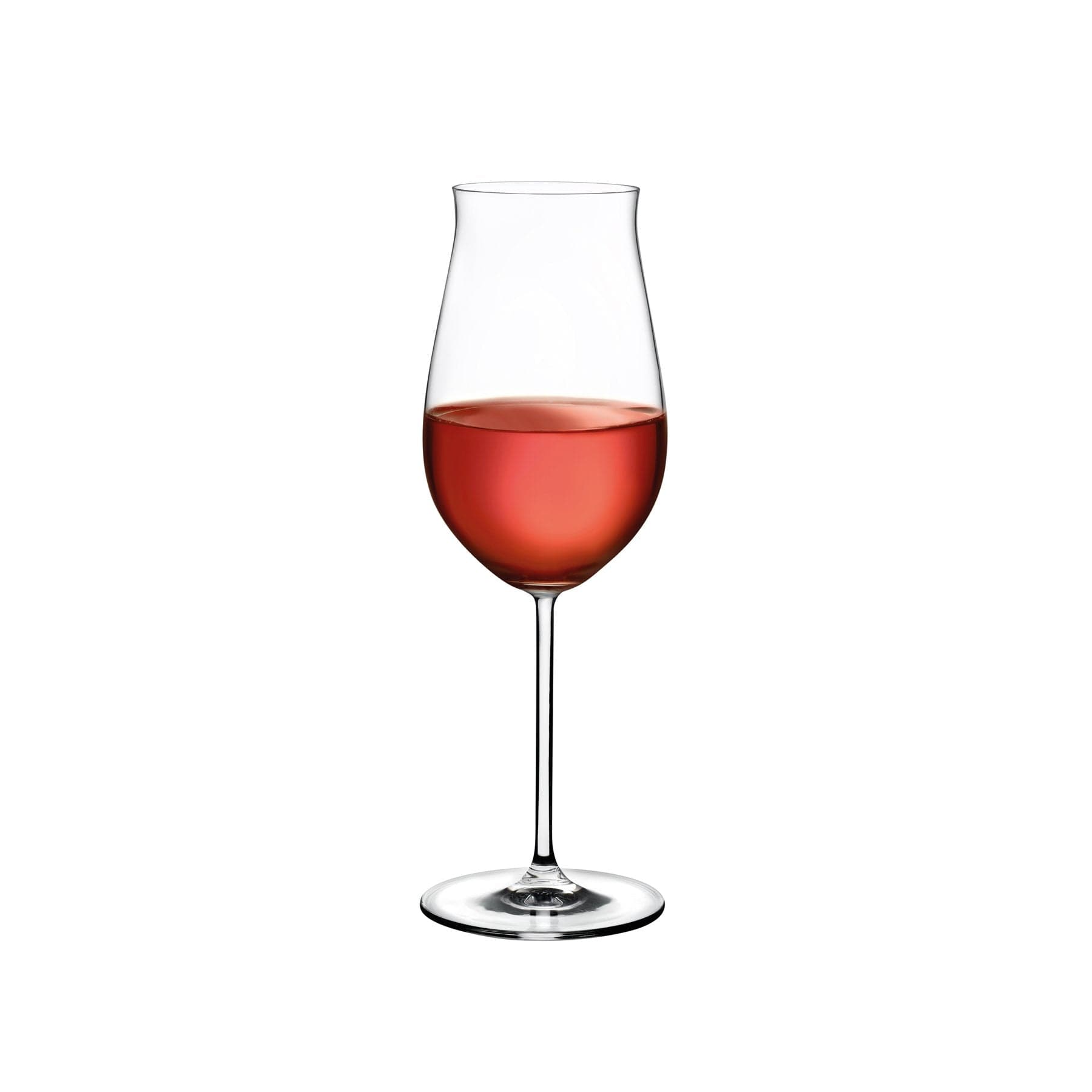 Vintage Set of Two Rose Wine Glasses