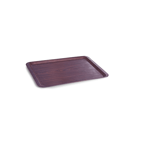 Kapp Kraft Non-Slip Tray - Mahogany 43x61 cm