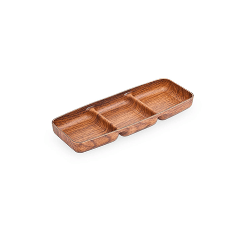 Kapp Three Compartment Pukhet Sauce/Snack Bowl