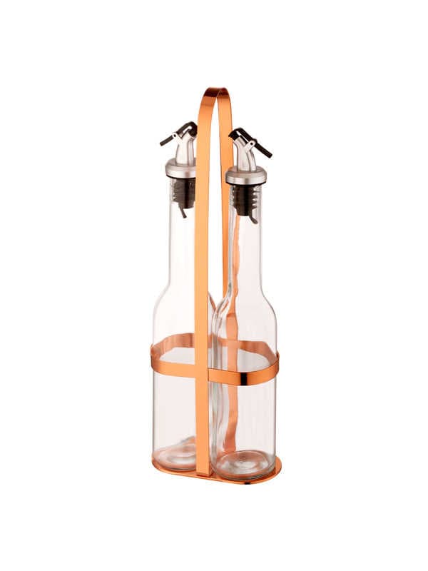 Olive Oil & Vinegar Set (Cylinder) - Copper