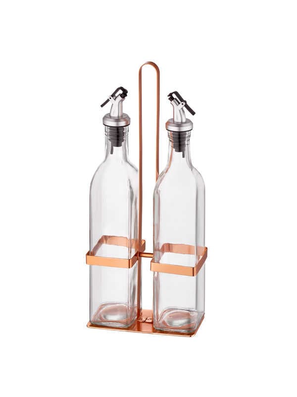 Olive Oil & Vinegar Set (Square) - Copper