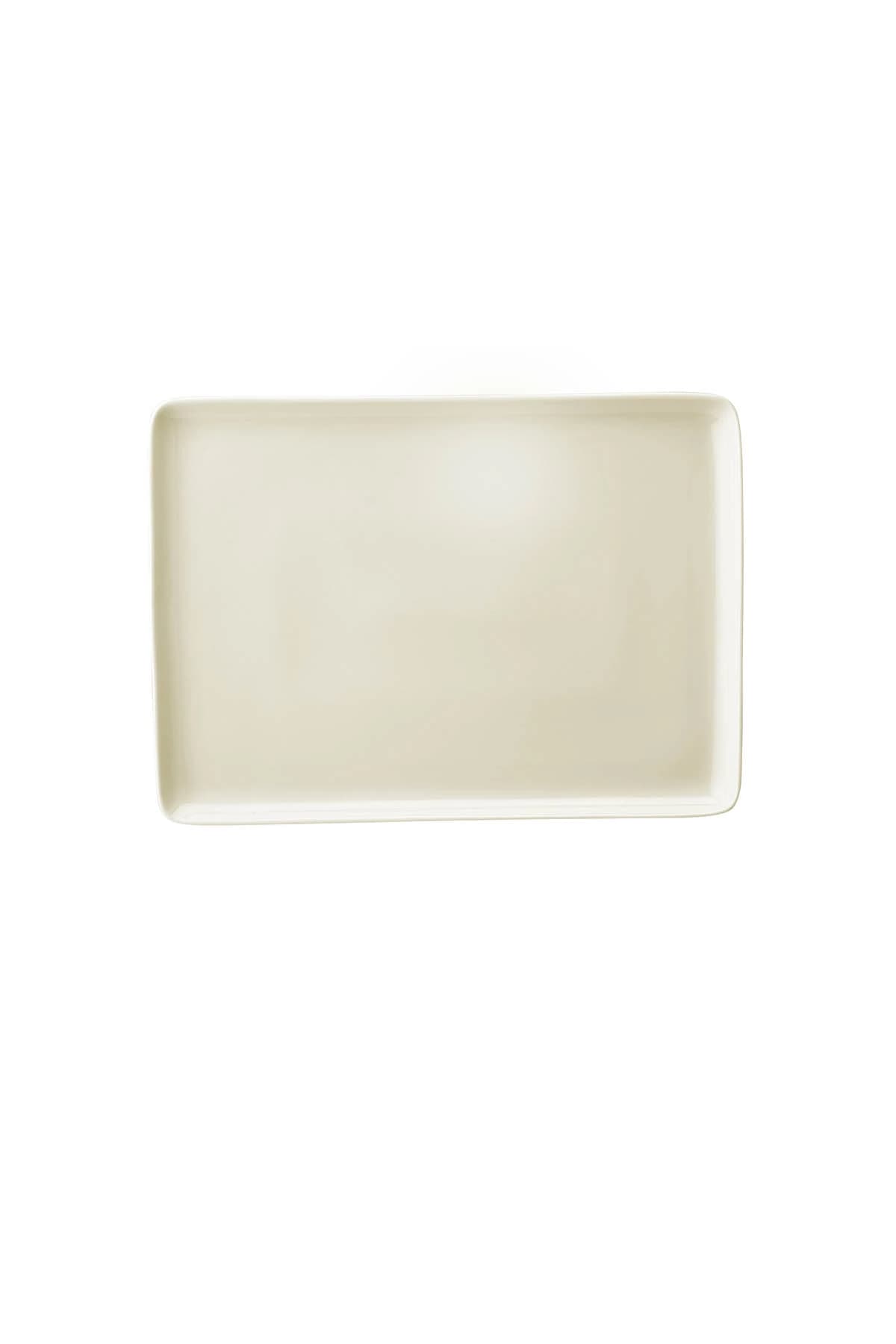 Kütahya Porcelain Bone Tan 18x13cm. Flat Plate