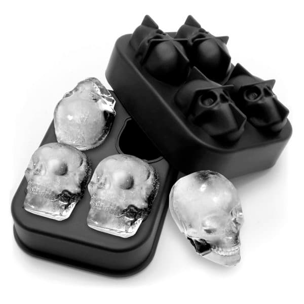 Groovy 4-Skull Ice Mold Tray