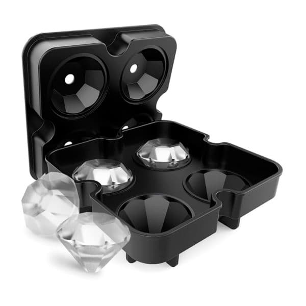 Groovy 4-Diamond Ice Mold Tray