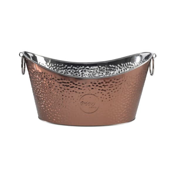 Biradli Steel Beverage Tub - Copper (9 Liter)