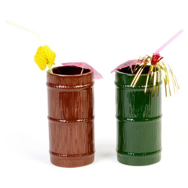 Groovy Ceramic Tiki Mug - Green Totem (570ml)