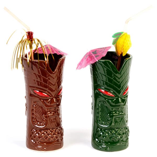 Groovy Ceramic Tiki Mug - Blue Moai (350ml)