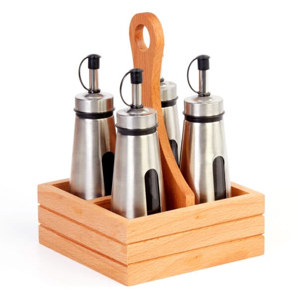 Groovy Quadruple Pyramid Oil Bottle