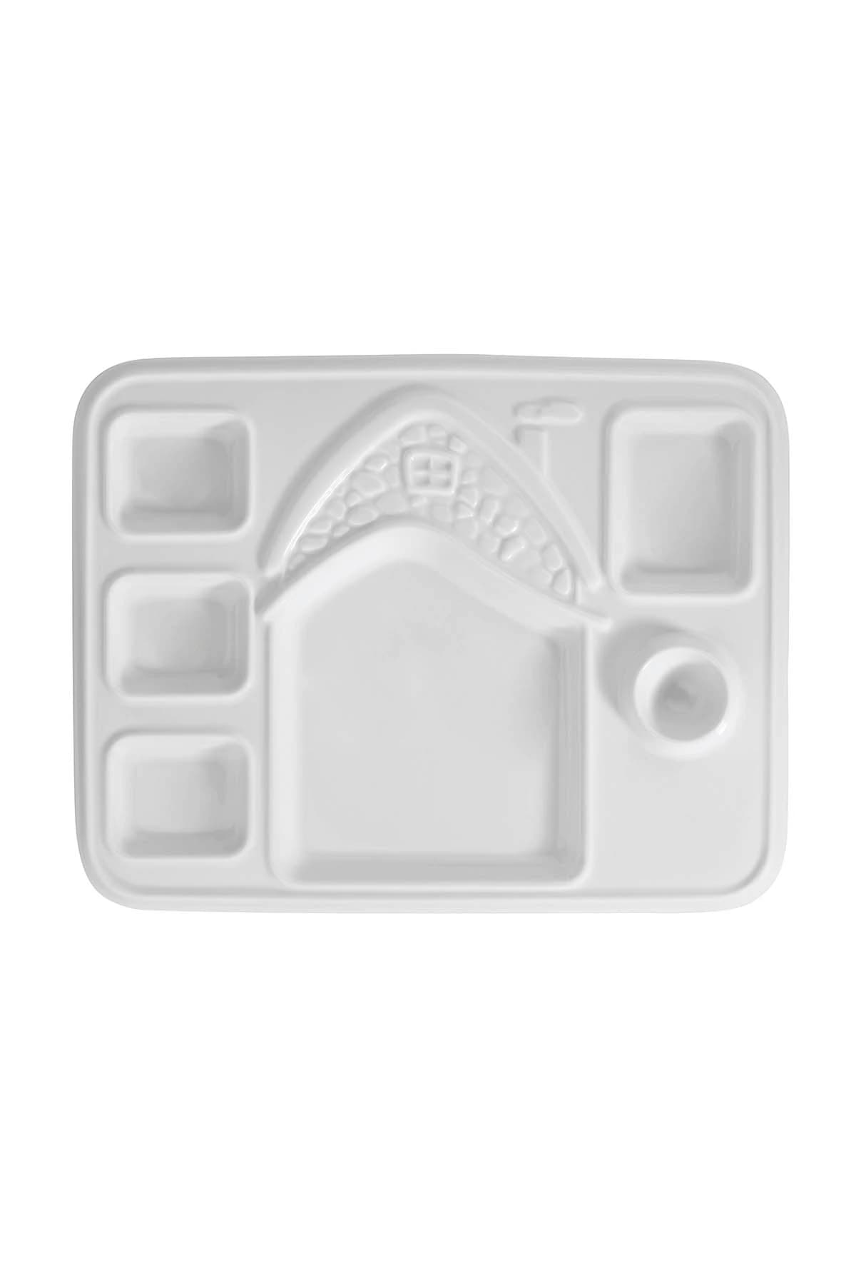 KUTAHYA PORCELAIN JUNIOR 31X24 CM.BREAKFAST TRAY WHITE