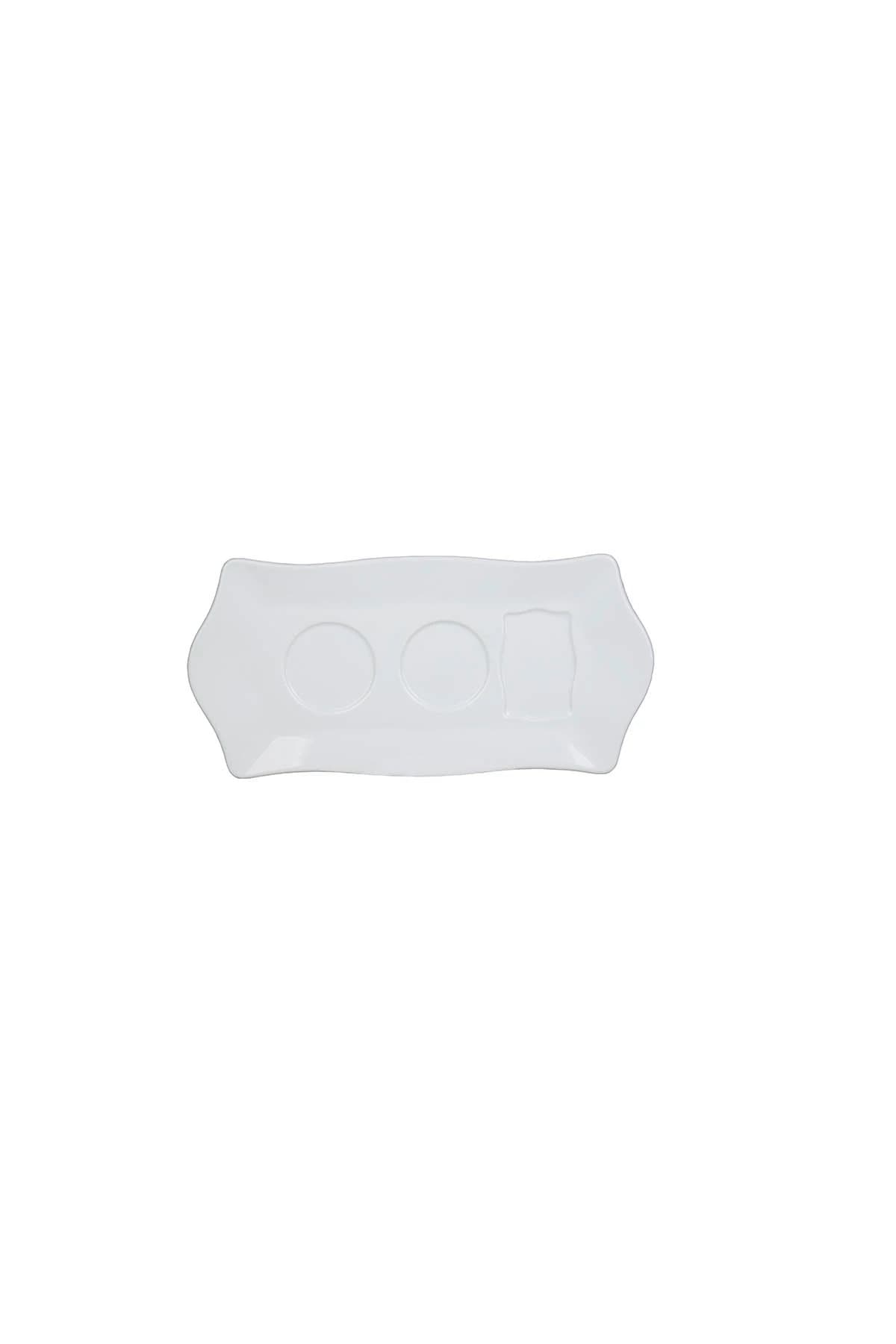 KUTAHYA PORCELAIN LIMAGOS 28 CM.TRAY WHITE