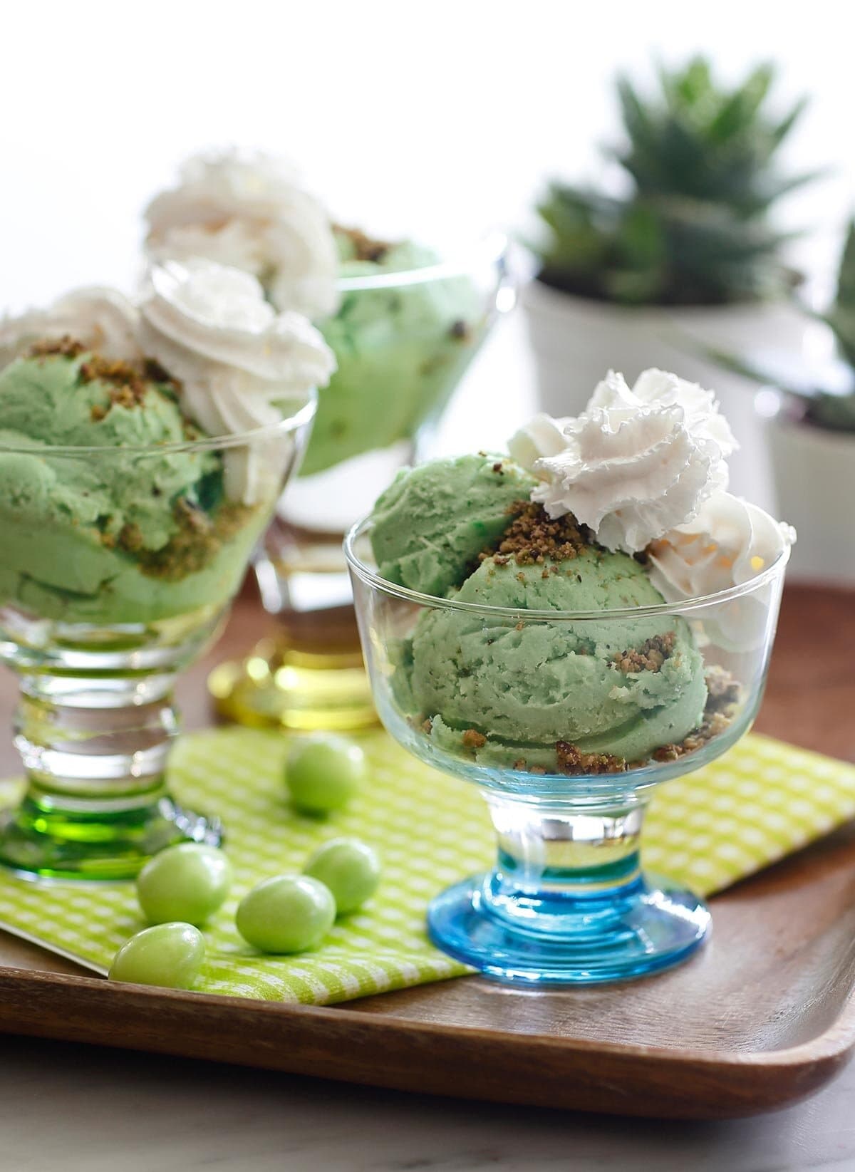Orion Colorful Based 6-Piece Ice Cream-Dessert Service