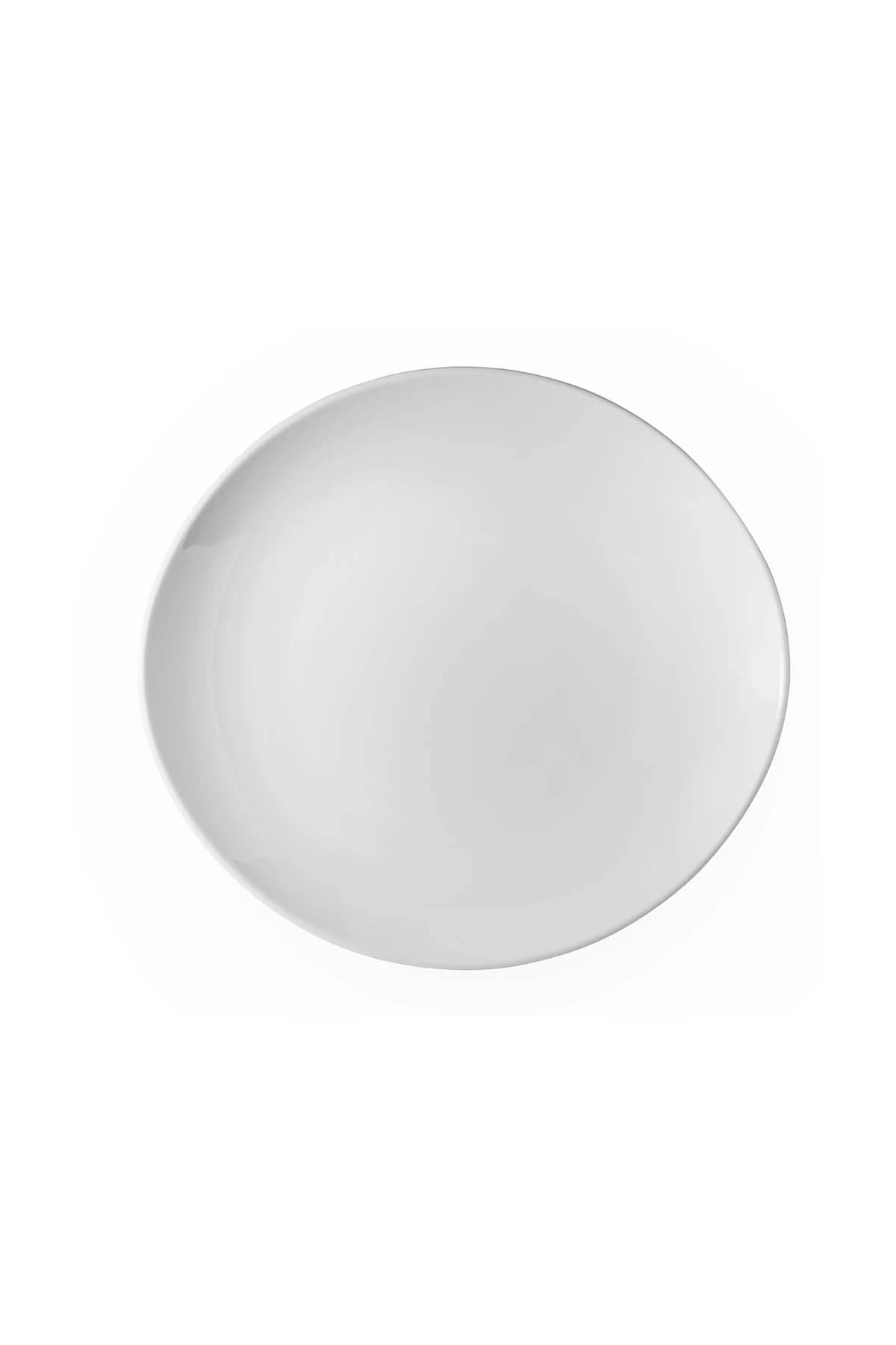 KUTAHYA PORCELAIN OVAL 30 CM.GRILL PLATE WHITE